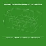 Premium Lightweight Corner Sofa / 6 Seater Cover